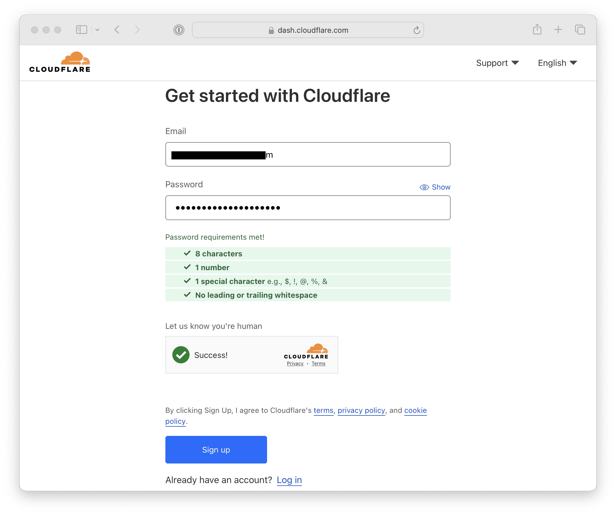 Cloudflare Sign-up Image